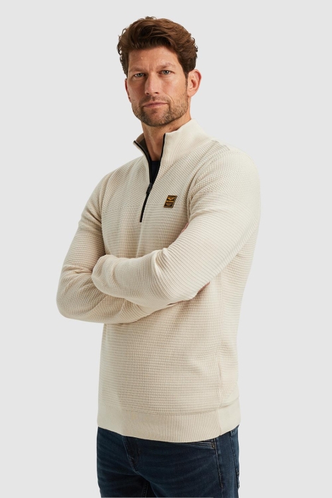 PME legend half zip collar cotton mouline